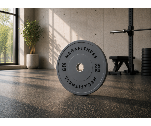 Bumper Plate Olympic Type Grey 25kg|Megafitness