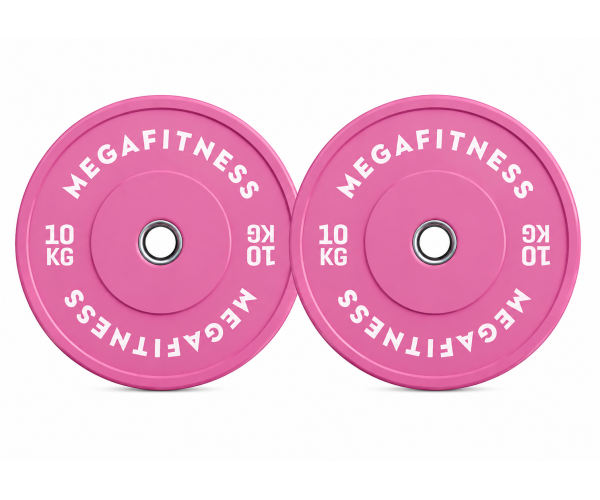 Bumper Plate Olympic Type Pink 10kg|Megafitness
