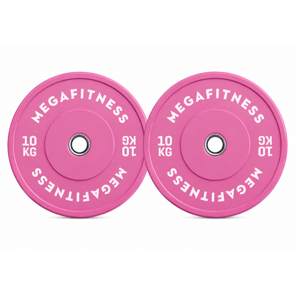 Bumper Plate Olympic Type Pink 10kg|Megafitness