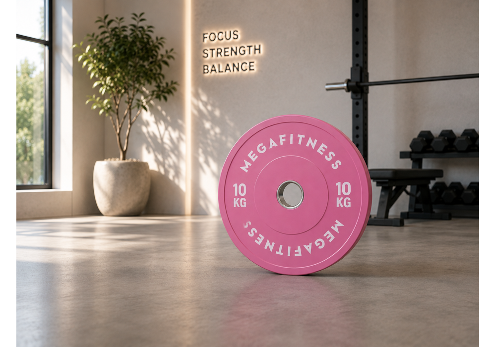 Bumper Plate Olympic Type Pink 10kg|Megafitness