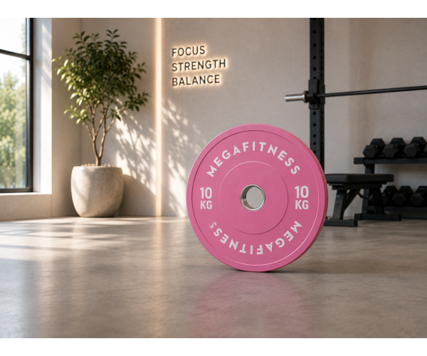 Bumper Plate Olympic Type Pink 10kg|Megafitness