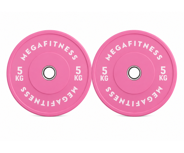 Bumber Plate Olympic Type Pink 5kg|Megafitness