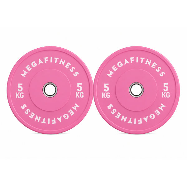 Bumber Plate Olympic Type Pink 5kg|Megafitness