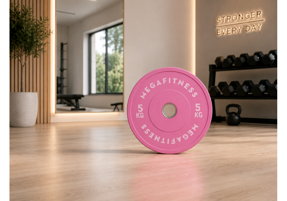 Bumber Plate Olympic Type Pink 5kg|Megafitness