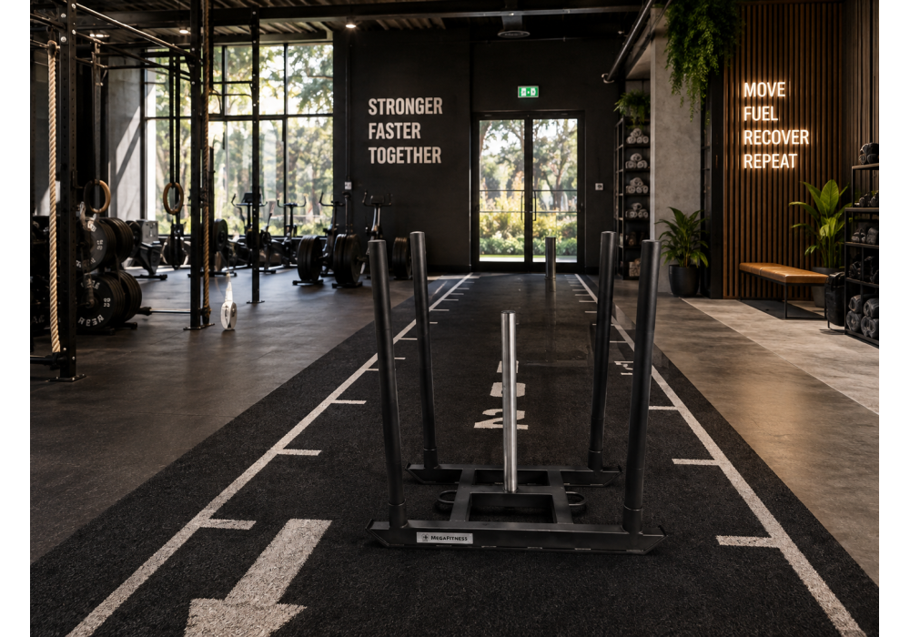 Megafitness Power Sled black powder coated