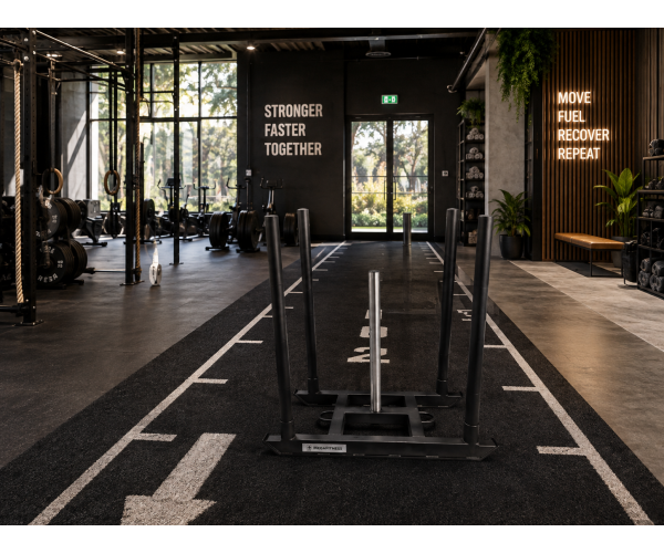 Megafitness Power Sled black powder coated