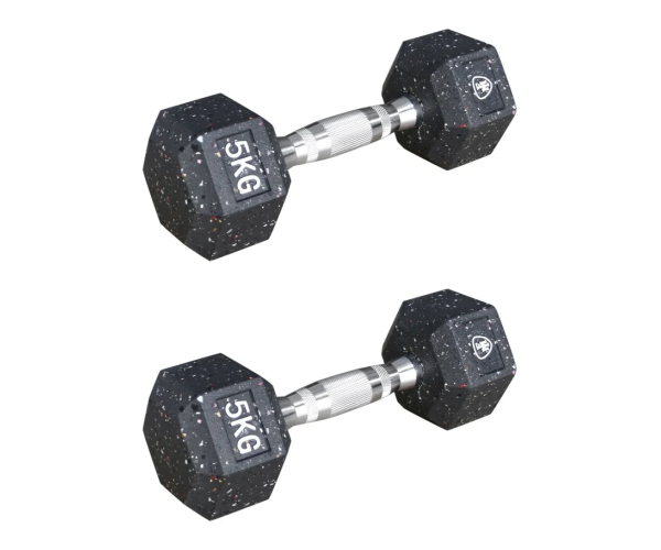 Hex Elite Dumbbell Black 5kg | Megafitness