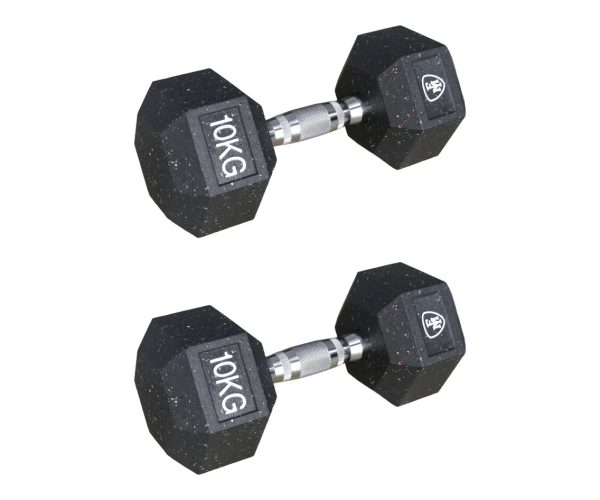 Αλτήρας Elite Εξάγωνος Μαύρος 10kg | Megafitness