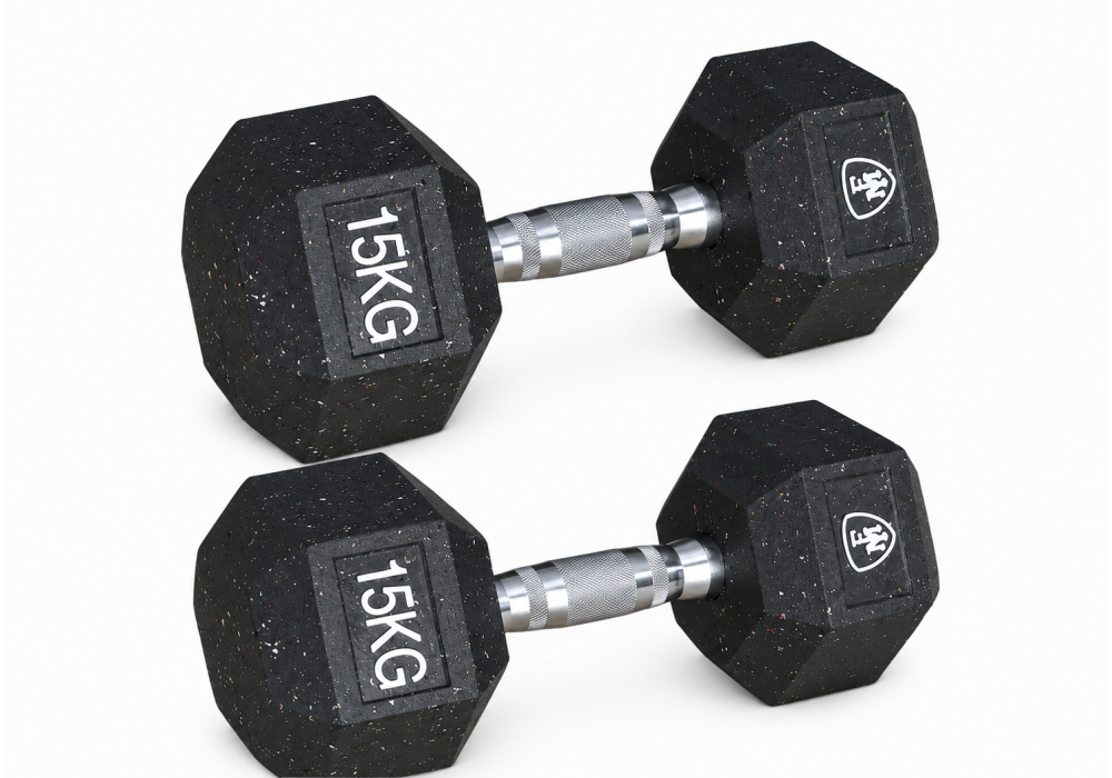 Hex Elite Dumbbell Black 15kg | Megafitness