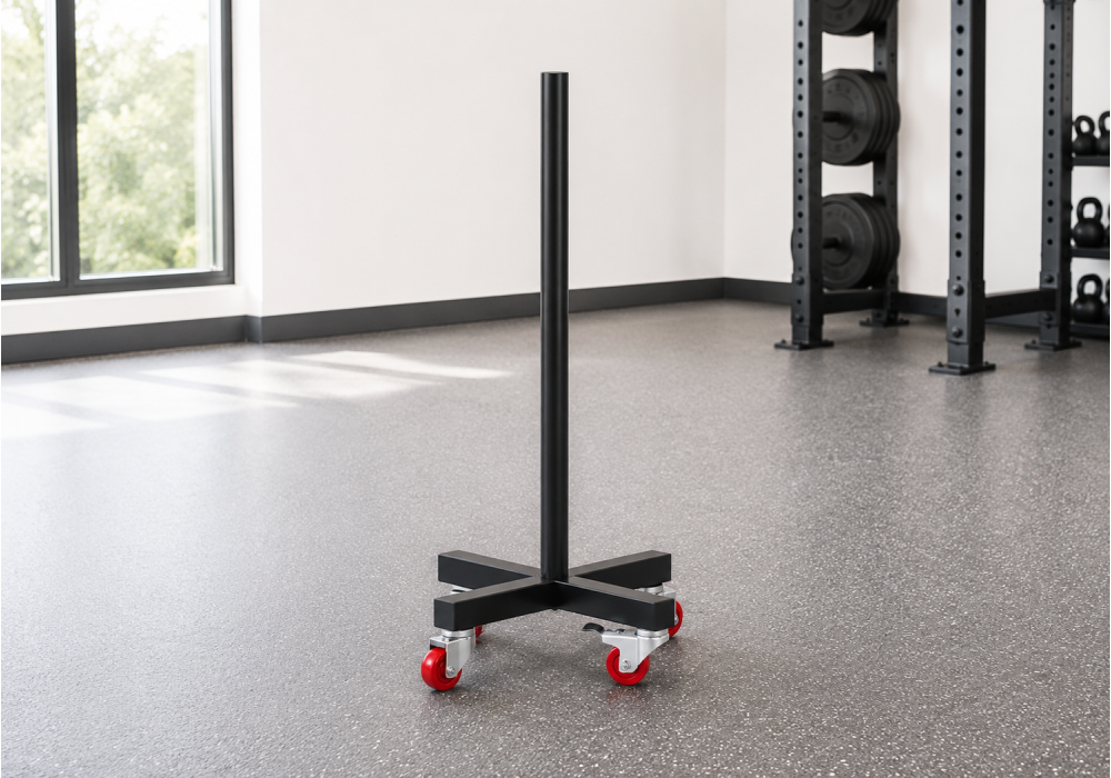 Rolling Bumper Plate Storage Rack |Megafitness