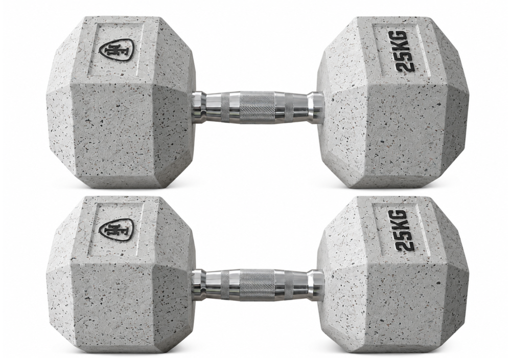 Αλτήρας Elite Εξάγωνος Λευκός 25kg MegaFitness