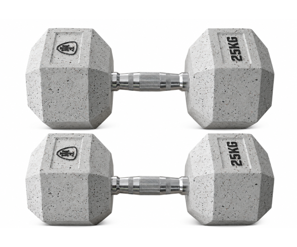 Αλτήρας Elite Εξάγωνος Λευκός 25kg MegaFitness