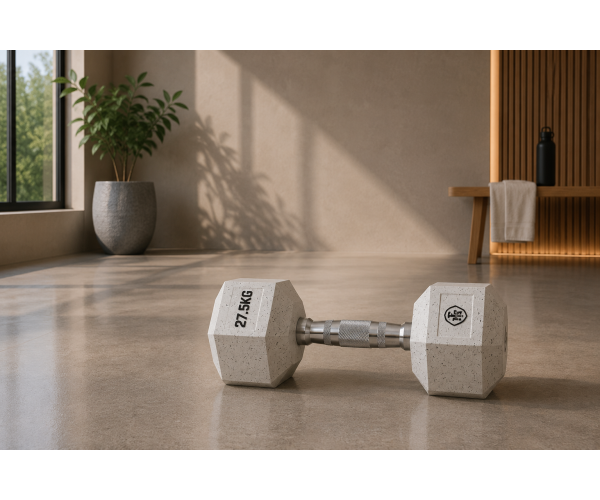 Αλτήρας Elite Εξάγωνος Λευκός 27.5kg MegaFitness