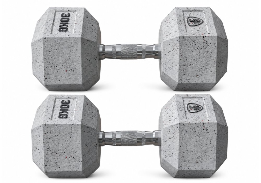Αλτήρας Elite Εξάγωνος Λευκός 30kg MegaFitness