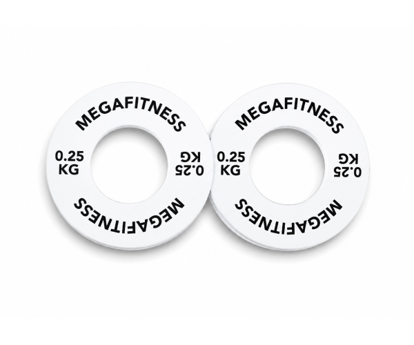 Calibrated Δίσκος Powerlifting 0.25kg Λευκός MegaFitness