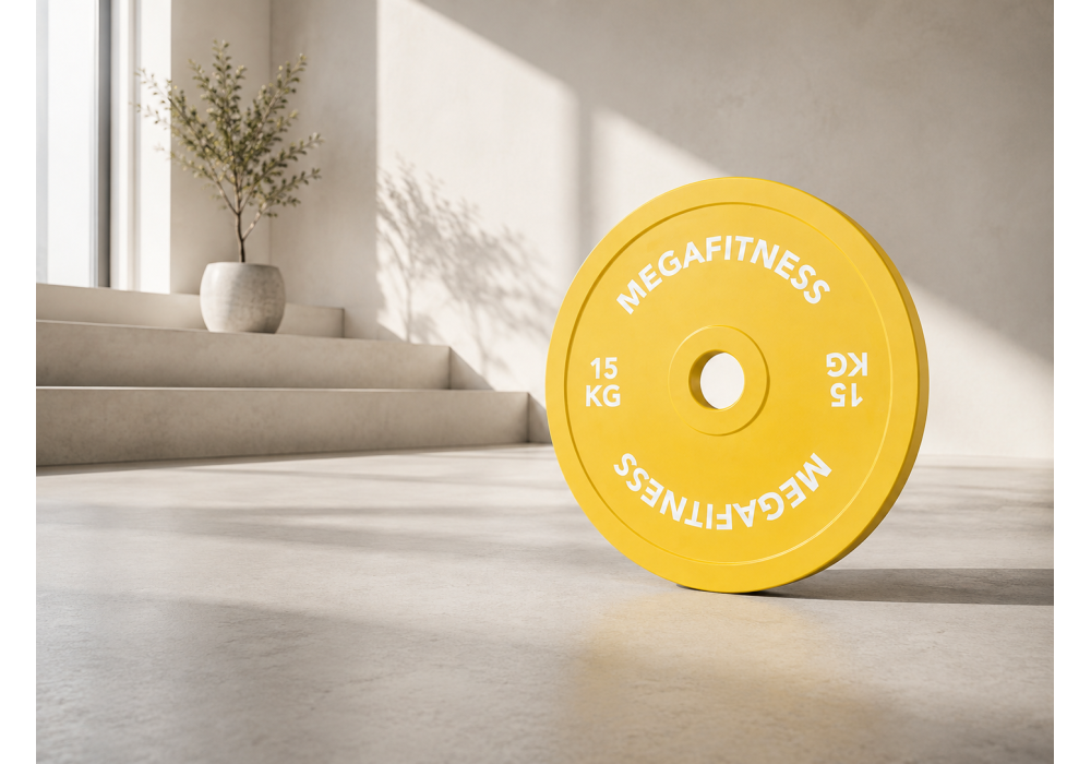 Calibrated Δίσκος Powerlifting 15kg Κίτρινος MegaFitness