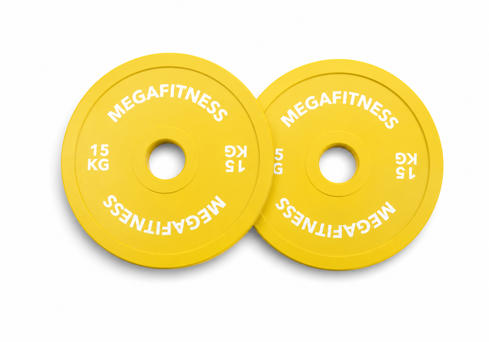 Calibrated Δίσκος Powerlifting 15kg Κίτρινος MegaFitness