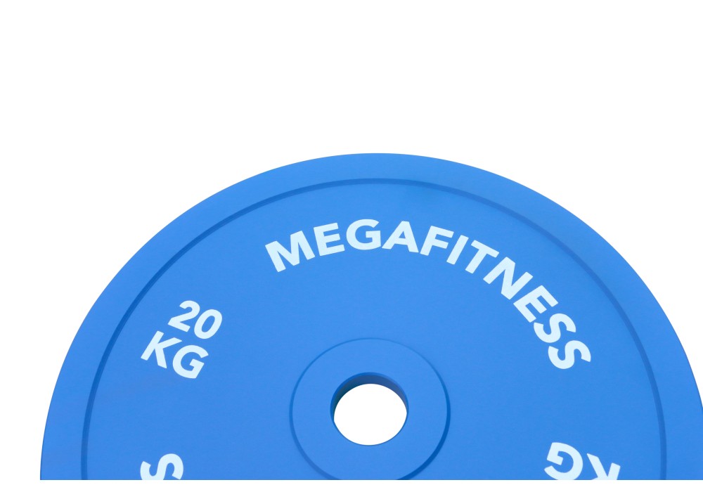 MegaFitness Calibrated Powerlifting Plate 20kg Blue