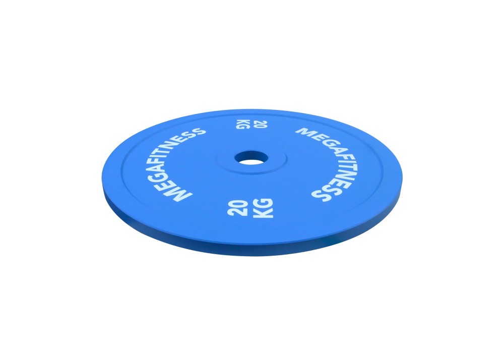 MegaFitness Calibrated Powerlifting Plate 20kg Blue