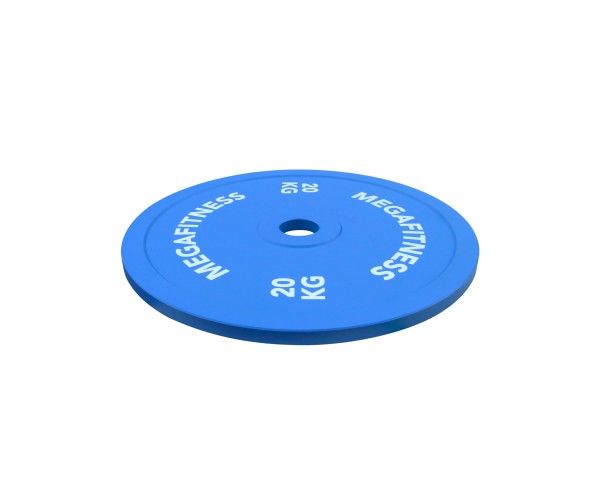 MegaFitness Calibrated Powerlifting Plate 20kg Blue