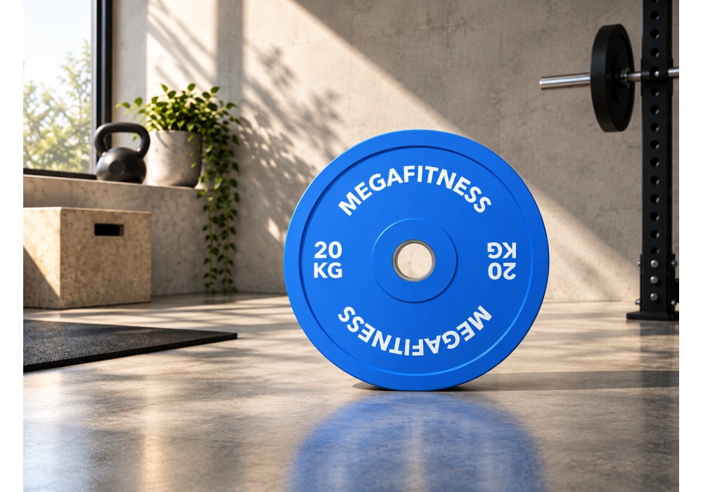 MegaFitness Calibrated Powerlifting Plate 20kg Blue