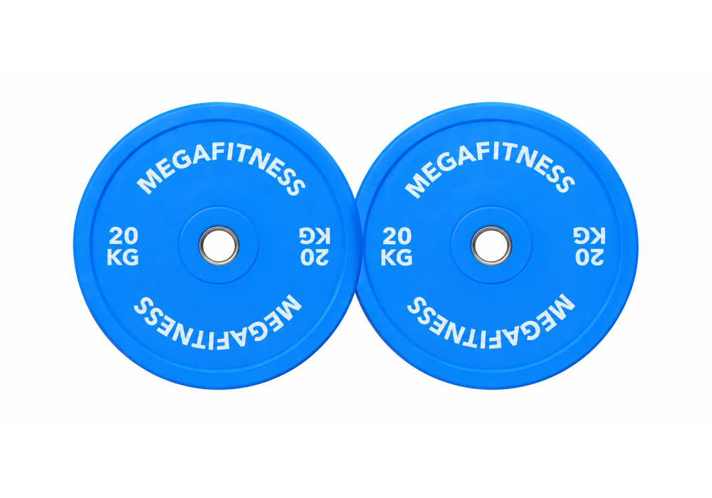 MegaFitness Calibrated Powerlifting Plate 20kg Blue