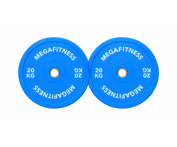 MegaFitness Calibrated Powerlifting Plate 20kg Blue