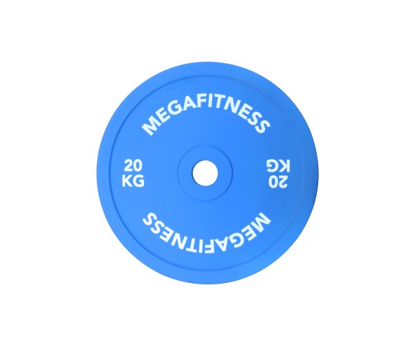 MegaFitness Calibrated Powerlifting Plate 20kg Blue