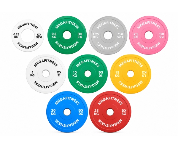 MegaFitness 159 kg Calibrated Powerlifting Plate Set