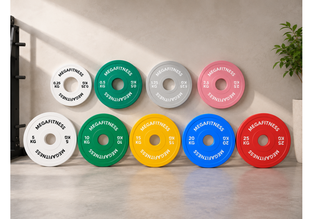 MegaFitness 159 kg Calibrated Powerlifting Plate Set