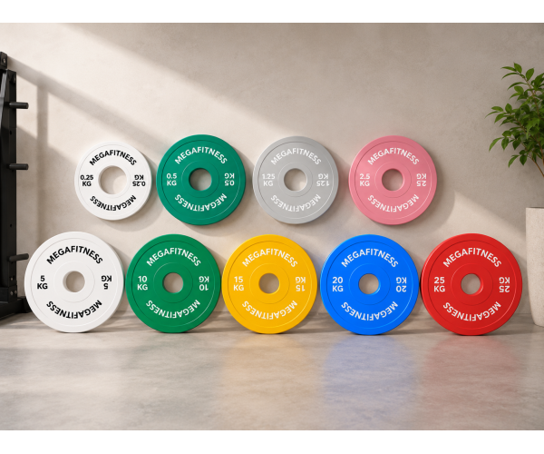 MegaFitness 159 kg Calibrated Powerlifting Plate Set