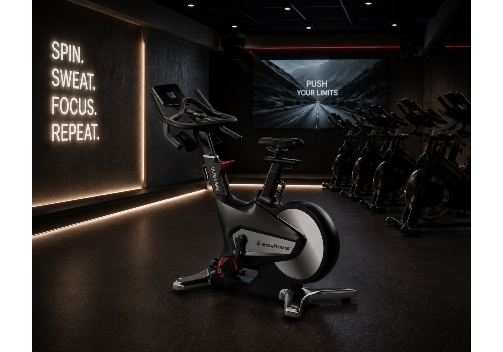 Commercial Spin Bike with 20kg Flywheel | MegaFitness