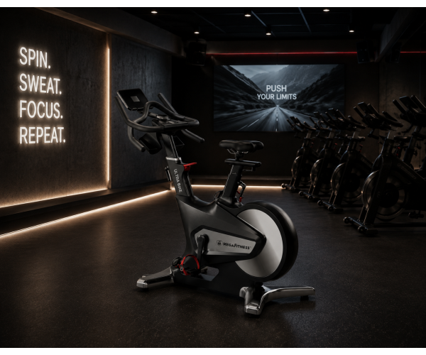 Commercial Spin Bike with 20kg Flywheel | MegaFitness