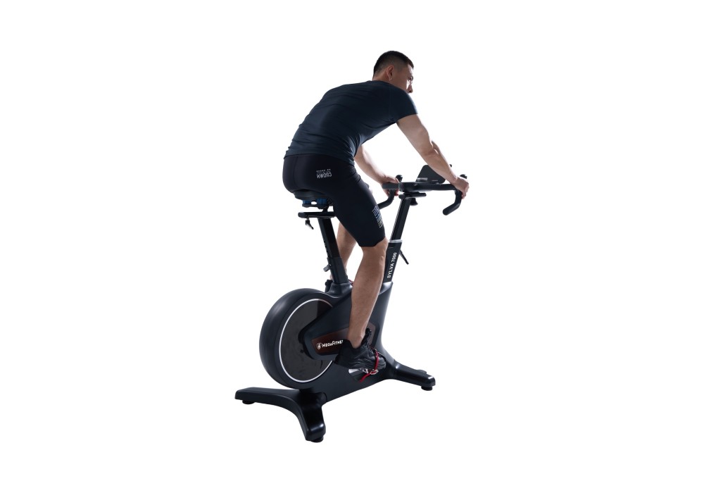 MegaFitness Commercial Spin Bike with 32-Level Resistance