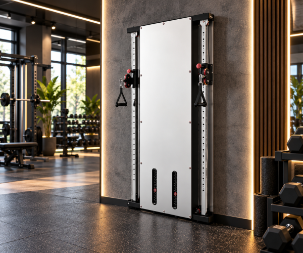 Dual Adjustable Pulley with Mirror | Megafitness