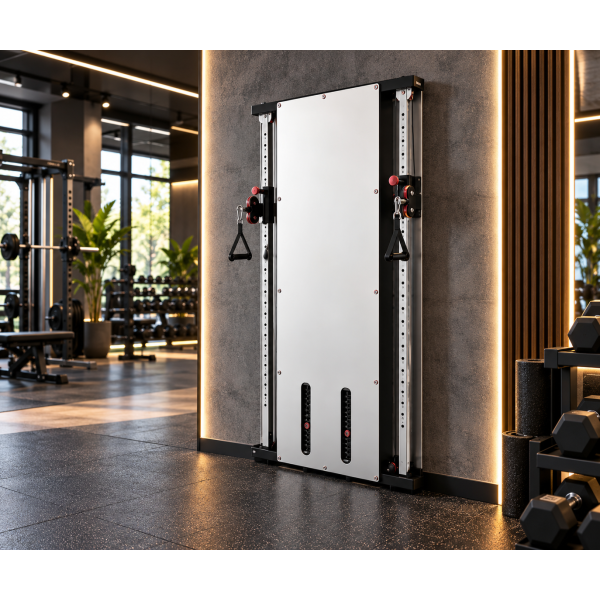 Dual Adjustable Pulley with Mirror | Megafitness