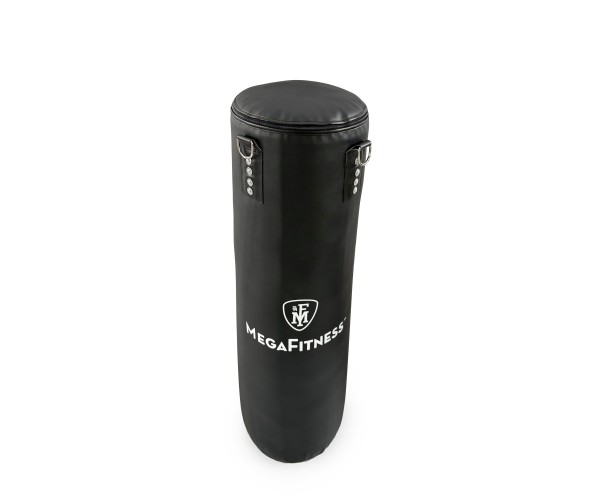 Black PVC adjustable weight punching bag from 20 to 50 kg