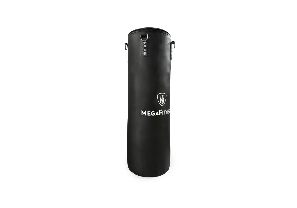 Black PVC adjustable weight punching bag from 20 to 50 kg