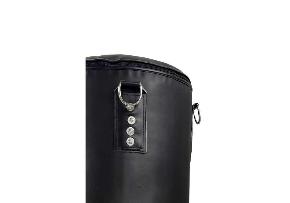 Black PVC adjustable weight punching bag from 20 to 50 kg