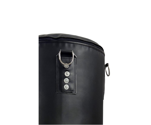 Black PVC adjustable weight punching bag from 20 to 50 kg