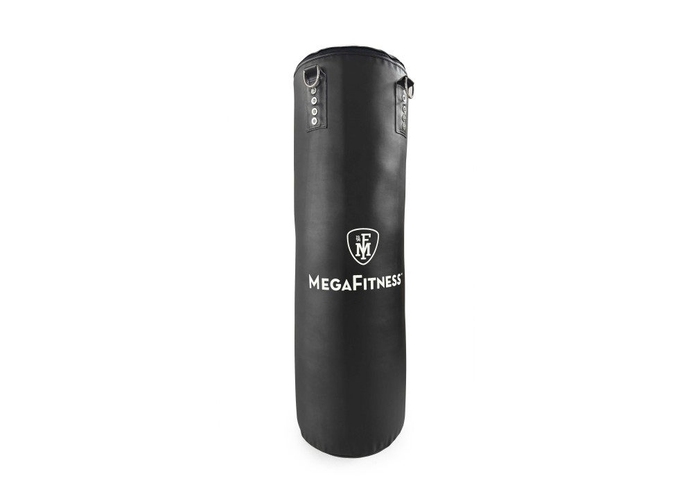 Black PVC adjustable weight punching bag from 20 to 50 kg