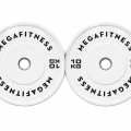 Bumber Plate Olympic Type White 10kg|Megafitness