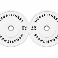 Bumber Plate Olympic Type White 15kg|Megafitness