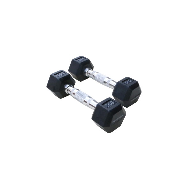 Εξάγωνος Αλτήρας 2kg Μαύρος |Megafitness