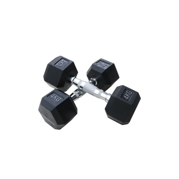 Εξάγωνος Αλτήρας 4kg Μαύρος |Megafitness
