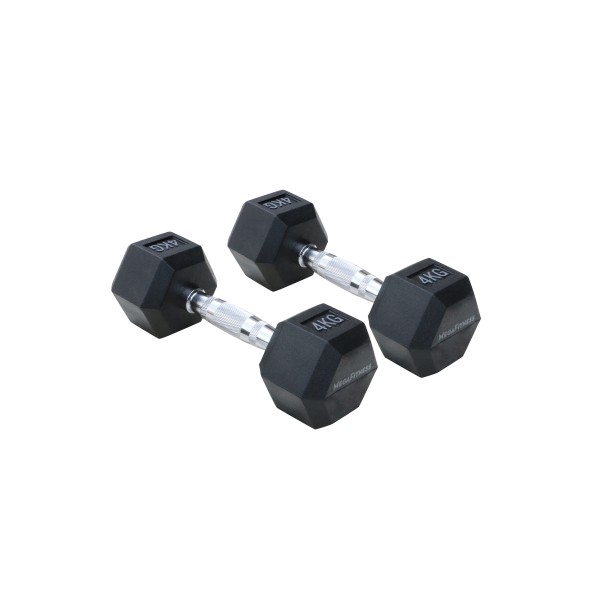 Εξάγωνος Αλτήρας 4kg Μαύρος |Megafitness