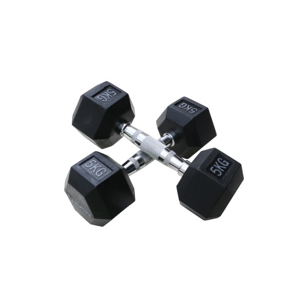 Εξάγωνος Αλτήρας 5kg Μαύρος |Megafitness