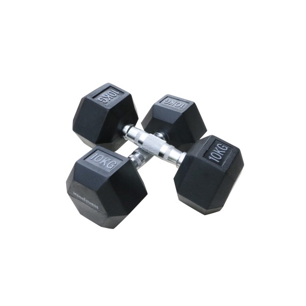 Εξάγωνος Αλτήρας 10kg Μαύρος |Megafitness