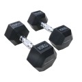 Black Hex Dumbbell 10kg | Megafitness