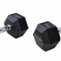 Black Hex Dumbbell 15kg | Megafitness